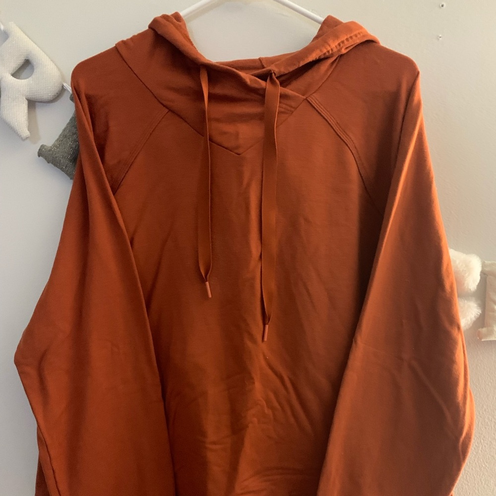 Athleta Hooded Funnel Neck Sweatshirt